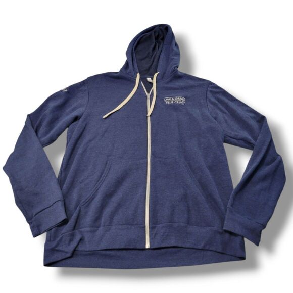 Law And Order True Crime Sweatshirt Size XXL By Canvas Full Zip Up Jacket Hoodie - Picture 1 of 7